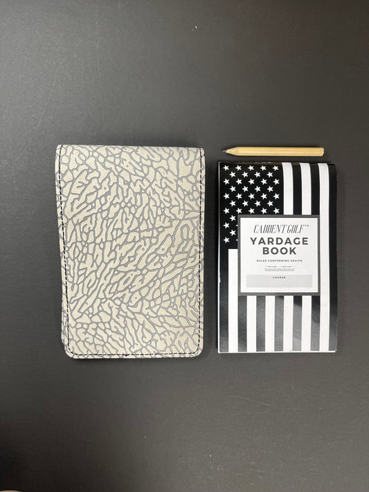 Golf Yardage Book Cover With Built In Pencil Holder. Elephant Print Jordan 3 Cement Inspired
