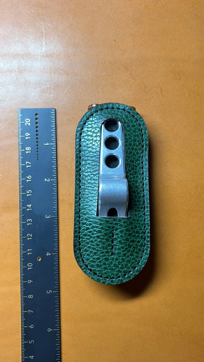 Pocket Caddy for Scotty Cameron Pivot Tool & Golf Tees. Pocket for 1.5 inch Ball Marker. Handmade. Dollaro Leather
