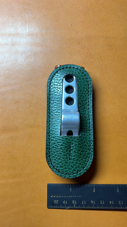 Pocket Caddy for Scotty Cameron Pivot Tool & Golf Tees. Pocket for 1.5 inch Ball Marker. Handmade. Dollaro Leather