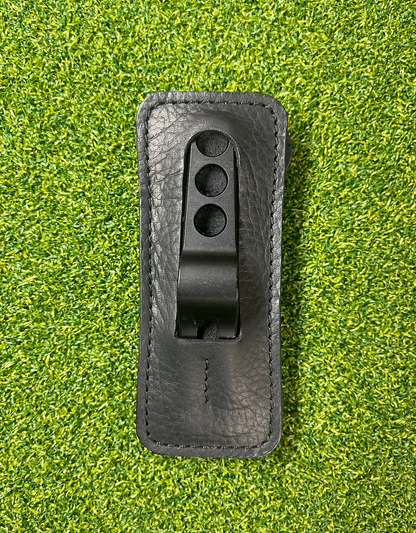 Pocket Organizer for Scotty Cameron Divot Tool. Black Kodiac Leather and Elephant Print. Divot Tool & Golf Tee Holder