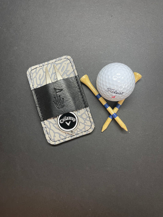 Pocket Organizer for Golf Tees and Divot tool. Jordan 3 Inspired.